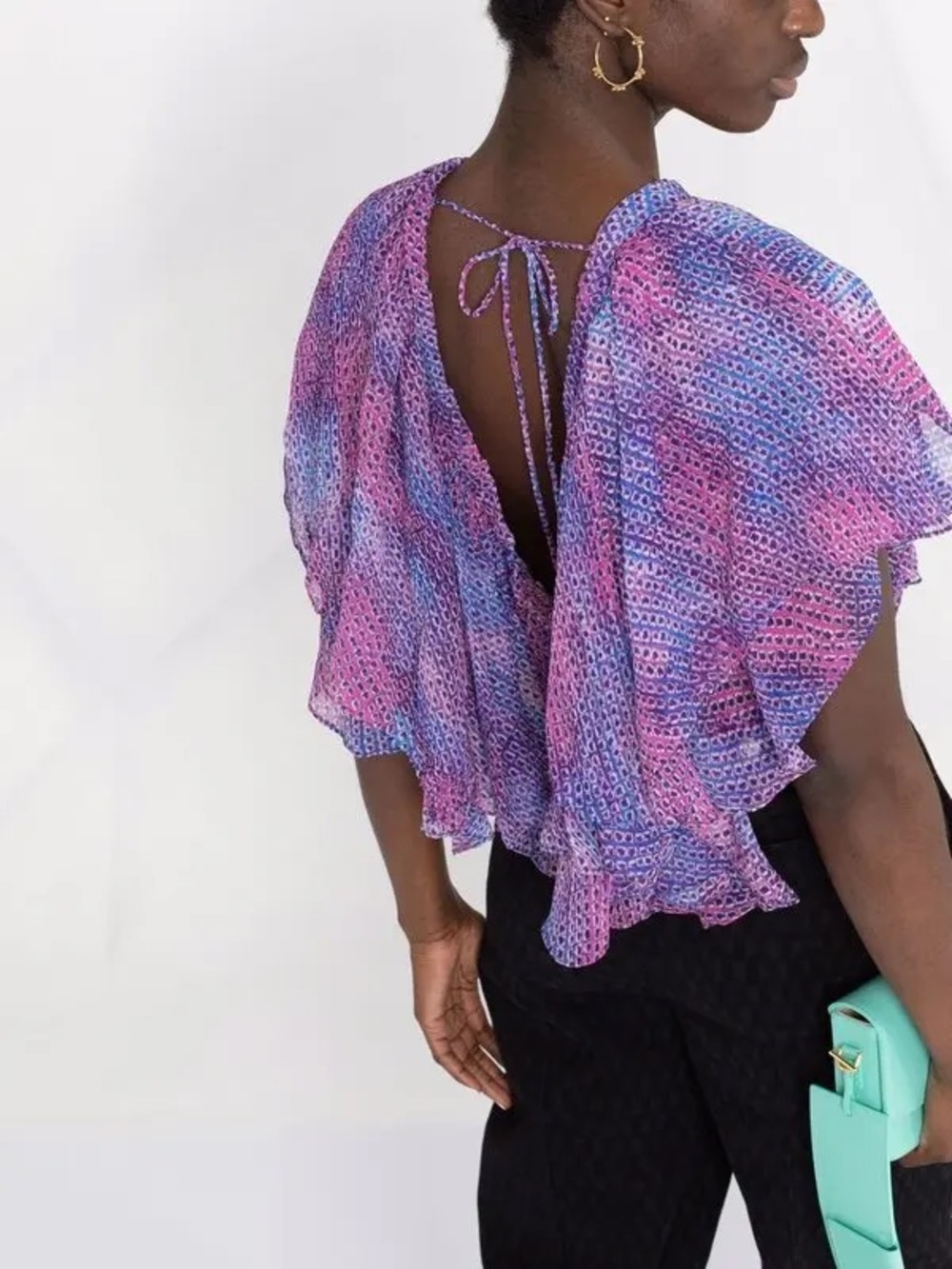 NWT Isabel Marant Angele Ruffle Top - Picture 2 of 5
